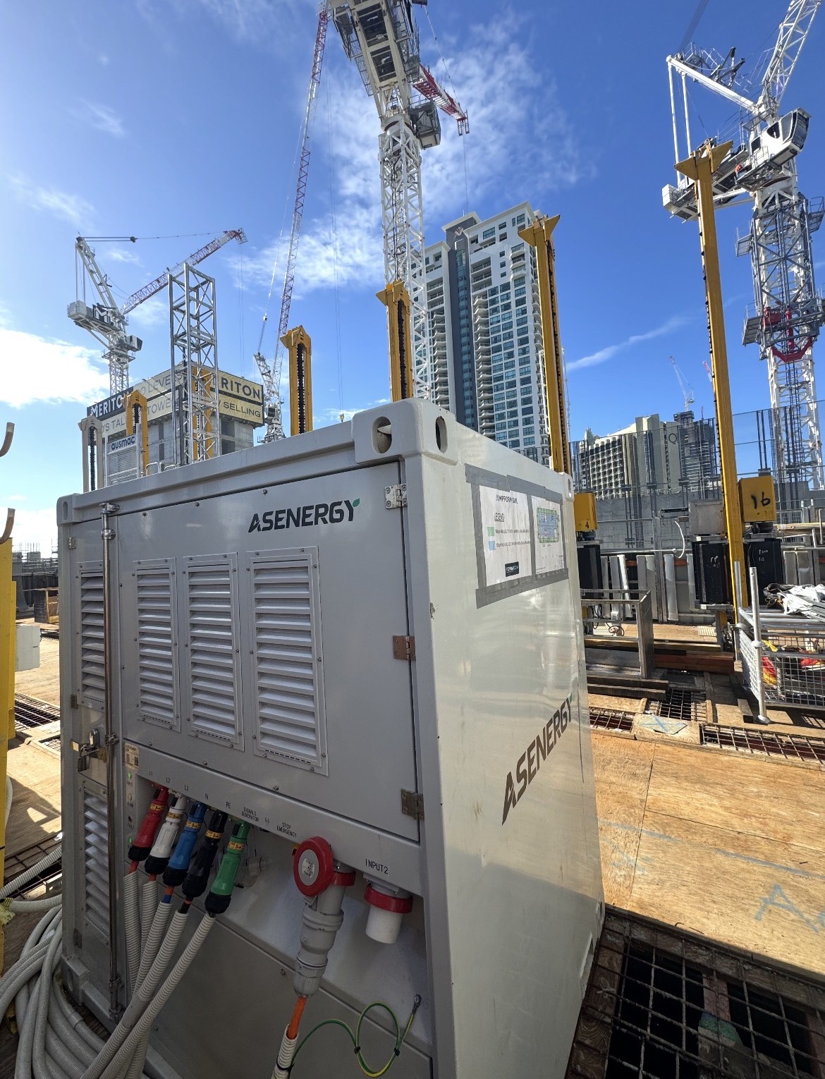 ASENERGY HT375 on site at Meriton Iconica and Cypress Palms Gold Coast